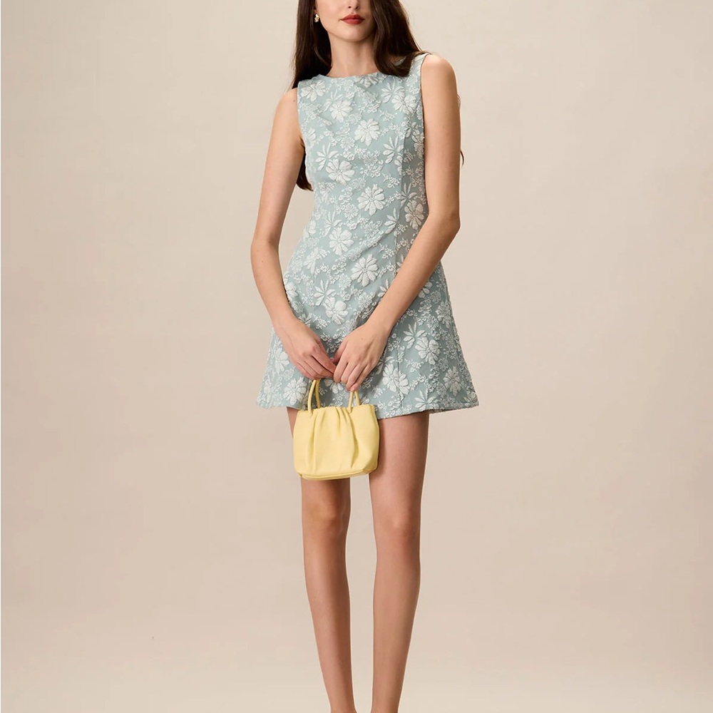 RIHOAS Green Sheath Dress Sleeveless Bateau